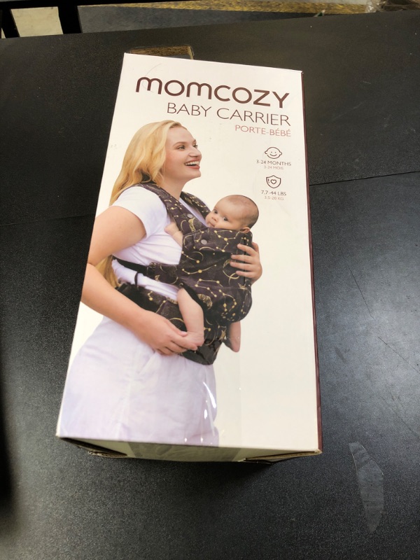 Photo 1 of Momcozy Breathable Mesh Baby Carrier, Ergonomic and Lightweight Infant Carrier for 7-44lbs with Enhanced Lumbar Support, All Day Comfort for Hands-Free Parenting, Air Mesh-Black