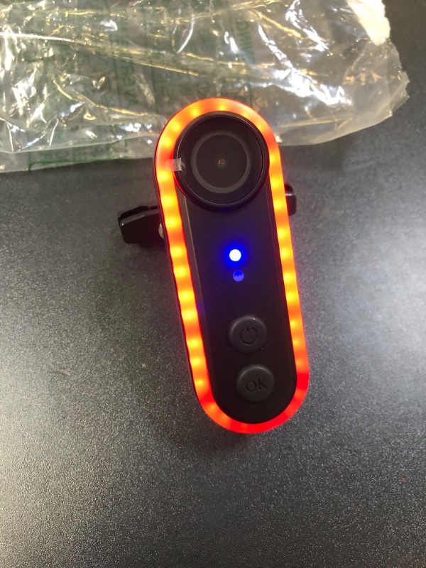 Photo 1 of Rear Light Camera 1080P Wide Angle IPX6 3500mAh APP Connection Loop Recording 6 Lighting Modes 256GB Support
