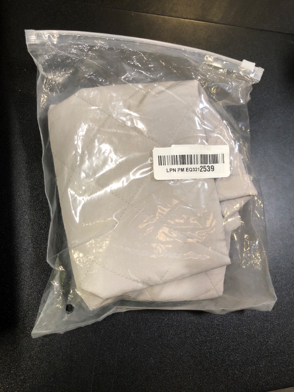 Photo 1 of Indoor Air Conditioner Cover Small AC Unit Window Cover for Inside Double Insulation with Elastic Drawstring 17.5L x 13.5H x 3.5D inches Grey
