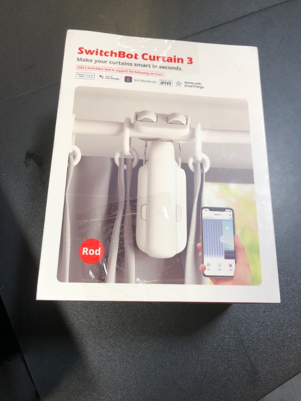 Photo 1 of 2025 Automatic Curtain Opener 3 Rod-Bluetooth Remote Control, WiFi&Smartphone Control, Upgraded High-Performance, Add Hub to Work with Alexa, Google Home, HomeKit (2025 Curtain Opener)