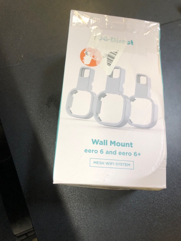 Photo 1 of DG-Direct Wall Mount Holder Only for eero 6 Router Mesh Wi-Fi System,No Messy Wires,Stand Bracket for eero 6 Extender Space Saving White 3Pcs