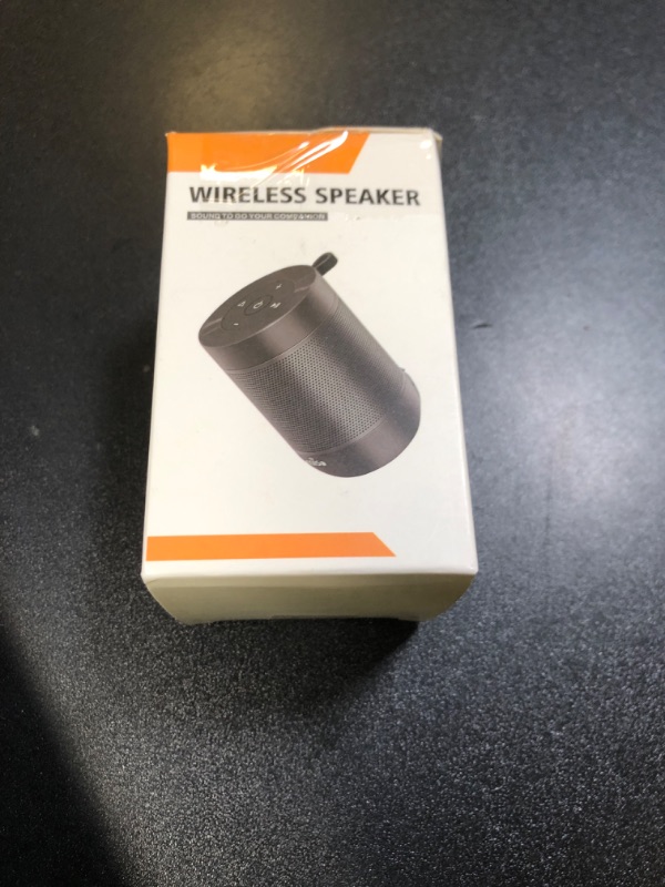 Photo 1 of Bluetooth Speaker,5.3 Bluetooth Speakers Wireless,TWS Stereo Pairing,Built in Mic,360 HDSound,IP65 Waterproof Speaker,Support TF Card, for Home/Party/Outdoor/Beach, Gift for Men/Women-Black