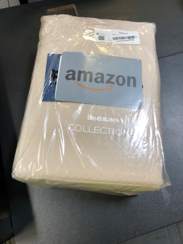 Photo 1 of Bedsure Cotton Duvet Cover King - 100% Cotton Waffle Weave Linen Color Duvet Cover, GentleSoft™ and Breathable King Bedding Set for All Season, 3 Pieces, 104"x90"
