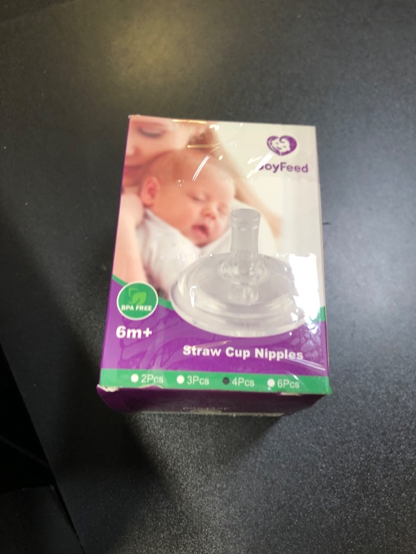 Photo 1 of Straw Cup Conversion Nipple for Philips Avent Natural Baby Bottle, My Grippy Spout Sippy Cup and Natural Trainer Sippy Cup,Leak-Proof,Fast Flow Soft Silicone Straw Top Nipples,6m+,4 Count