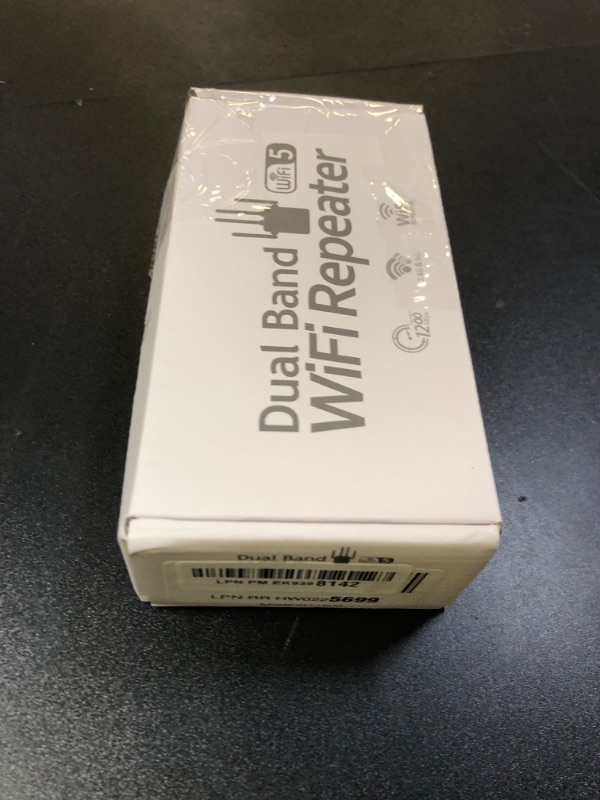 Photo 1 of Dual Band 5GHz/2.4GHz WiFi Extender, WiFi Booster, WiFi Extender Signal Booster, Covers 12880 Sq.ft, Supports 105 Devices, Wireless Signal Booster for Home