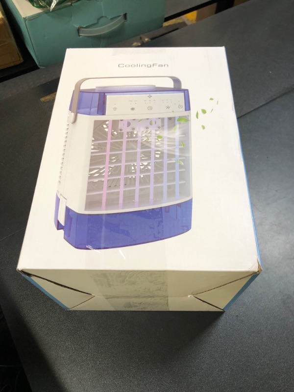Photo 1 of Portable Air Conditioners, Air Cooler with Remoter Evaporative Personal Mini AC, 3 Wind Speed, 2-4-8H Timer, 3 Modes, Colorful Night Light, Portable AC for Room, Car, Bedroom, Camping