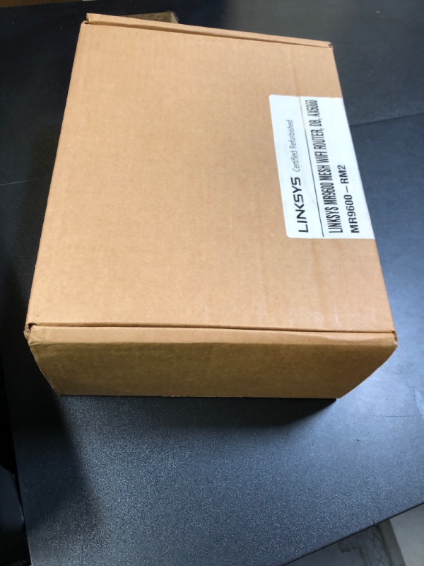 Photo 1 of Linksys Mesh Wifi 6 Router, Dual-Band, 3,000 Sq. ft Coverage, 40+ Devices, Speeds up to 6.0Gbps - MR9600 (Renewed), 1-Pack