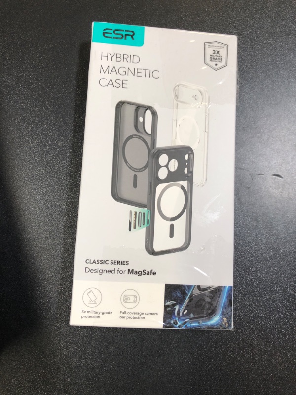 Photo 1 of ESR for iPhone 17 Pro Case, Camera Control, Compatible with MagSafe, Shockproof Military-Grade Protection, Magnetic Phone Case for iPhone 17 Pro, Classic Hybrid Case, Clear