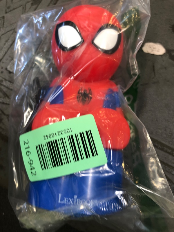 Photo 1 of LEXiBOOK Spiderman, Nightlight and Speaker for Children's Room, Color Change, Soft Light, Battery Operated, Blue/Red, NS01SP
