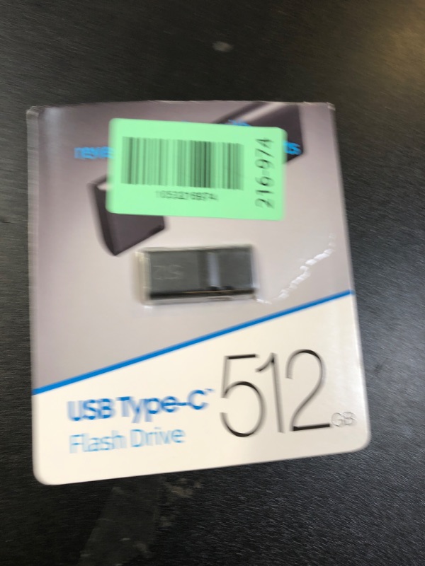 Photo 1 of Samsung Type-C 512GB USB 3.2 Gen 1 Flash Drive, 400MB/s, External Memory and Storage for Computers, Mobile Devices, MUF-512DA4/AM, Gray, 2024