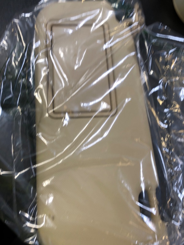 Photo 1 of Mobestech Beige Driver Side Sun Visor with Mirror Replacement Car Interior Sun Protection Visor with Vanity Mirror