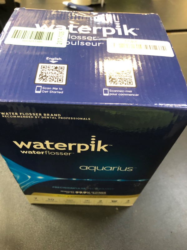 Photo 1 of Waterpik Aquarius Water Flosser For Teeth Cleaning, Gums, Braces, Dental Care, Electric Power With 10 Settings, 7 Tips For Multiple Users And Needs, ADA Accepted, Black WP-662, Packaging May Vary