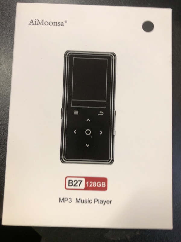 Photo 1 of 128GB MP3 Player with Bluetooth 5.2, AiMoonsa Music Player with Built-in HD Speaker, FM Radio, Voice Recorder, HiFi Sound, E-Book, Earphones Included