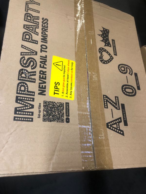 Photo 1 of imprsv Marquee Numbers Large 50th-Birthday Decorations: 4ft Light Up Number Party Decor 50 Year Old Women and Men Birthday Decoration Backdrop Anniversary Cardboard Big Mosaic Balloon Frame Number 50
