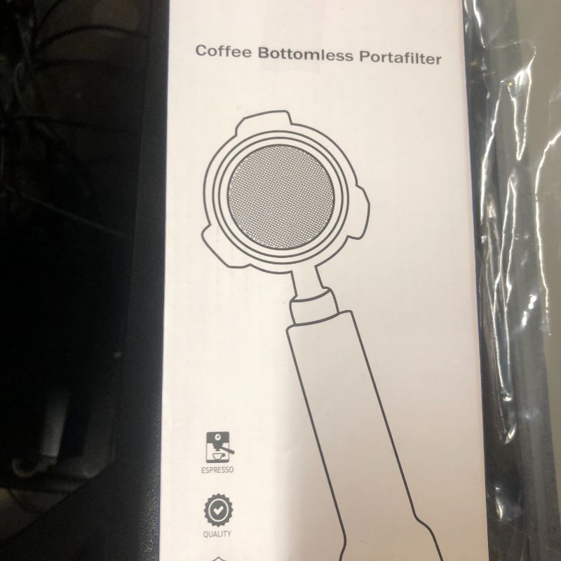 Photo 1 of 58 mm Bottomless Portafilter with Puck Screen 2 Ears Espresso Portafilter Compatible with E61 Group Head Espresso Machines,Flair 58,ECM,Rocket,Sanremo,Stainless Steel and Rosewood Handle