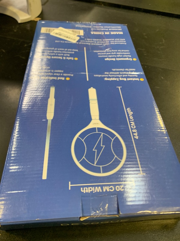 Photo 1 of DEVOGUE® Pack of 2 Electric Fly Swatter Bug Zapper Operated with 2 * AA Batteries Flies Killer Indoor & Outdoor Pest Control Mosquito Zapper and Insect Catcher Racket (Packing May Varies)
