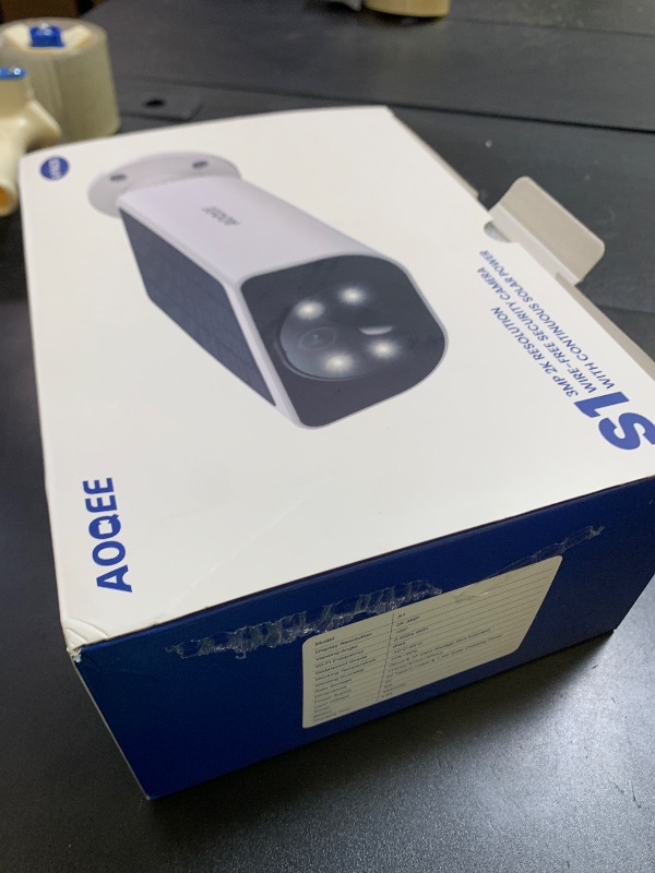 Photo 1 of AOQEE Cameras for Home Security-2.4GHz Wireless Security Camera Outdoor with AI Motion Detection & Siren, Non-Stop Solar Powered Charging, 2K Color Night Vision, SD/Cloud Storage, Waterproof, S1 4P