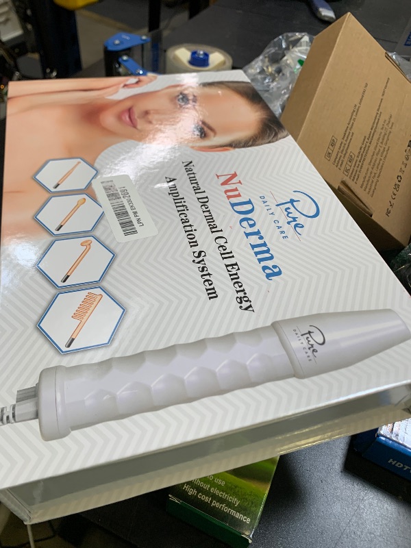 Photo 1 of Pure Daily Care NuDerma Handheld Skin Therapy Wand Machine w/Neon – Anti-Aging - Skin Tightening - Wrinkle Reducing - Dark Circles – Clarifying - Hair & Scalp Stimulator