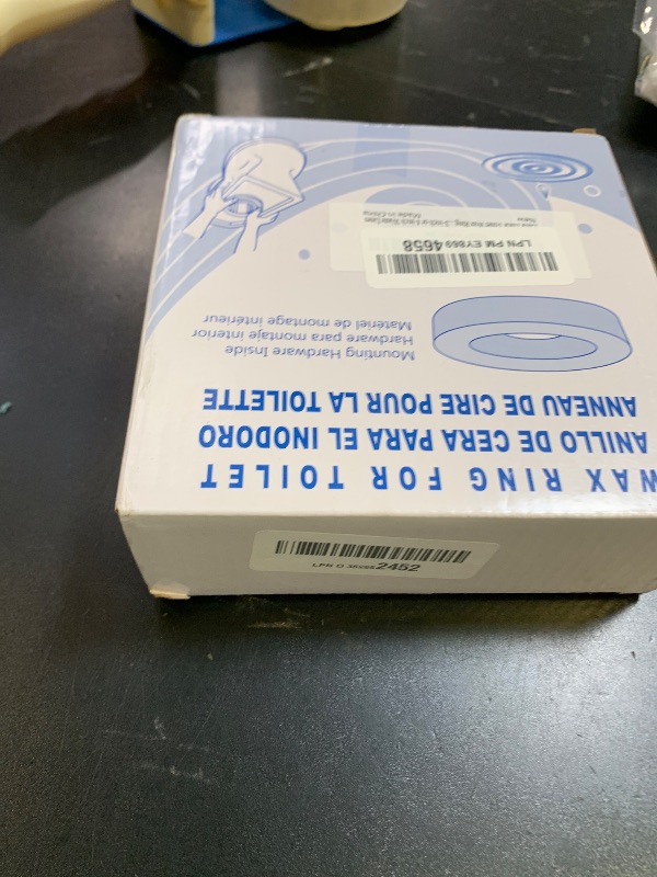Photo 1 of Extra Thick Toilet Wax Ring Kit with Flange and Bolts for Floor Outlet Toilets New Install or Re-seat, Fits 3-inch or 4-inch Waste Lines