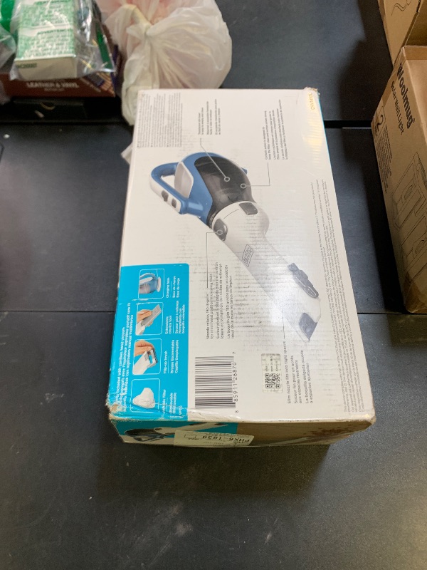 Photo 1 of BLACK+DECKER dustbuster AdvancedClean Cordless Handheld Vacuum, Compact Home and Car Vacuum with Crevice Tool (CHV1410L)