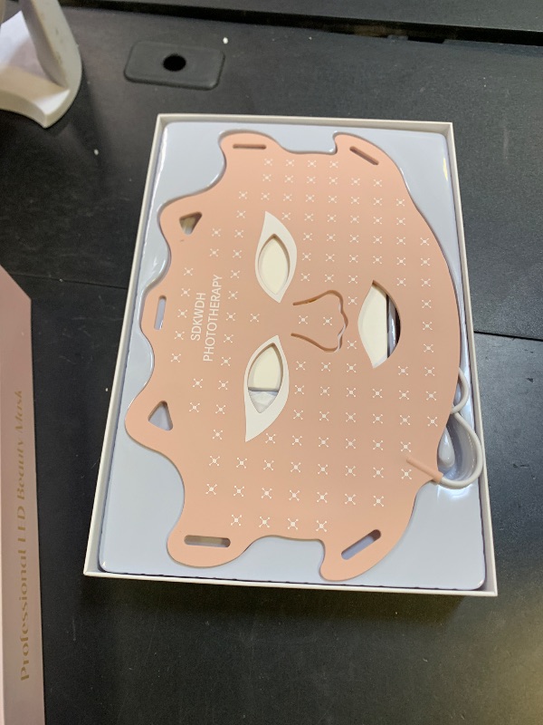 Photo 1 of SDKWDH Red Light Therapy for Face, Led Face Mask Light Therapy, 7 Colors LED Face Mask Light Therapy At Home, Pink