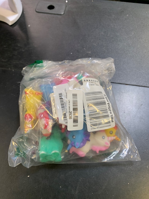 Photo 1 of ArtCreativity Unicorn Rubber Toys for Kids - Pack of 12 - Unicorn Birthday Party Favors and Supplies, 2 Inch Floating Bath and Pool Water Toys for Girls, Cute Goodie Bag Fillers, Assorted Colors