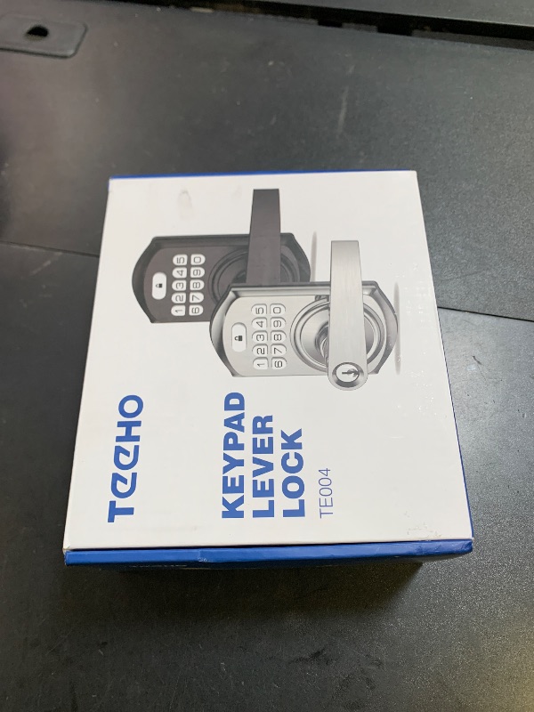 Photo 1 of TEEHO TE004 Keyless Entry Keypad Door Lock with Handle - Smart Digital Electronic Lock for Interior Door with Anti-Peeping, Auto Lock & Passage Mode - Easy Installation - Matte Black