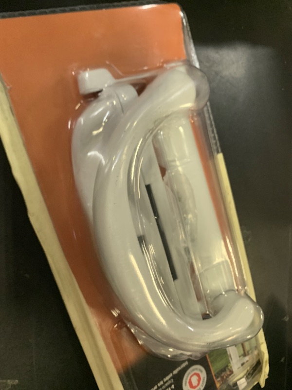 Photo 1 of Prime-Line C 1275 Diecast, White, Outside Patio Door Pull with Latch (Single Pack)