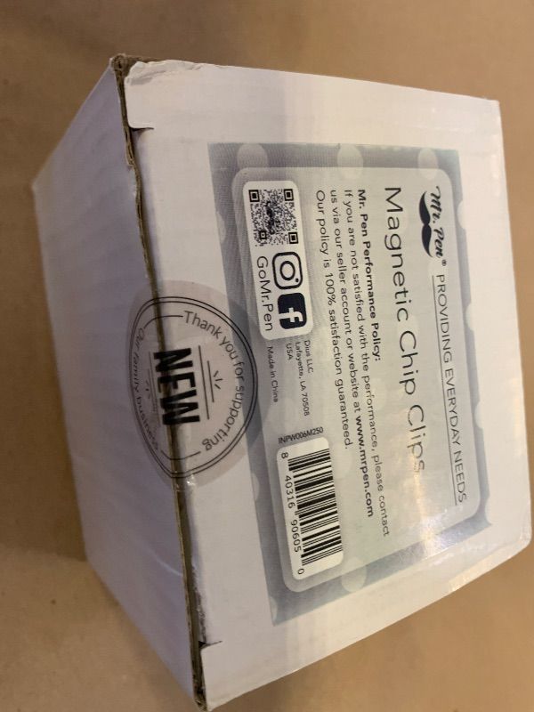 Photo 1 of Mr. Pen Magnetic Chip Clips - 6 Pack White Chip Bag Clips for Food Packages