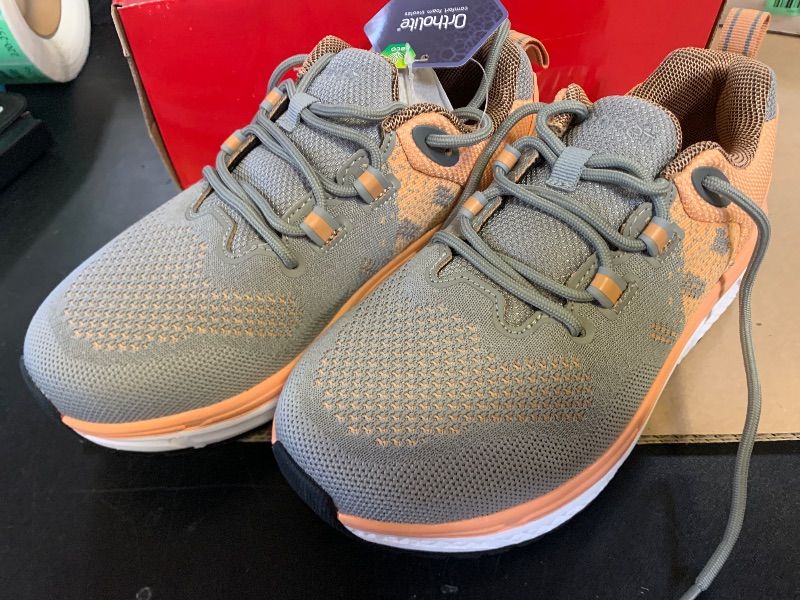 Photo 1 of Propét Women's Ultra Sneakers, Grey/Peach, 7 XX-Wide US