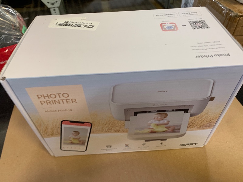 Photo 1 of iDPRT 4×6 Photo Printer, Portable Color Picture Printer, Thermal Sublimation Mini Picture Printer, Bundle 20 Sheets Photo Paper & 1 Ribbon Cassette, Photo Printer for iPhone & Android