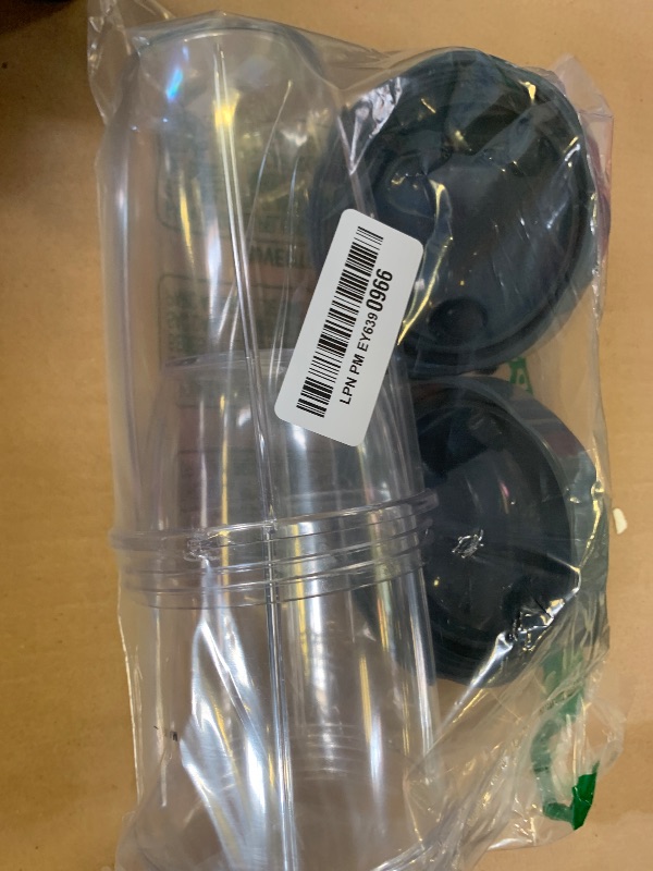 Photo 1 of LVAINIT Blender Cups 24oz Cups with Flip-Top To-Go-Lids Fit for NutriBullet Blender 600W Pro 900W NutriBullet Replacement Parts