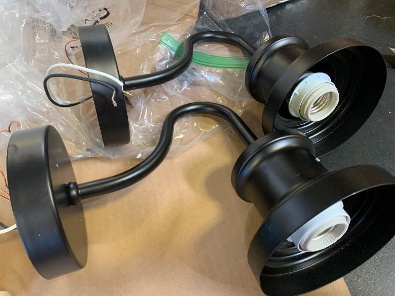 Photo 1 of  Outdoor Wall Light Fixture  Black Metal  