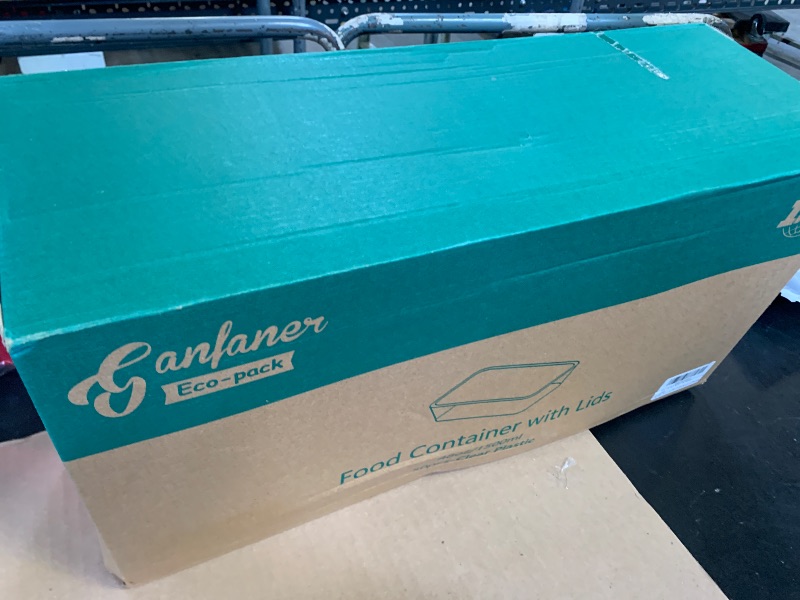 Photo 1 of [50PK 48oz] Disposable Meal Prep Container Large For Food, Plastic Storage Containers w/Lids Freeze Microwave Safe, Clear Bento Box Stackable BPA Free Reusable