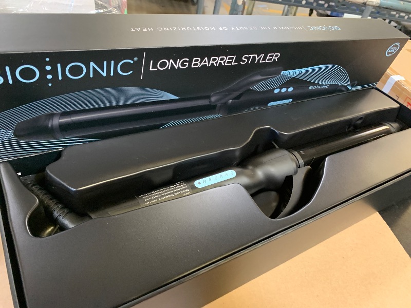 Photo 1 of Bio Ionic Long Barrel Styler, 1.25 inch Curling Iron with Moisture Heat Technology & NanoIonic MX, Verstatile Curling Wand with Longer Barrel for Medium Sized Defined Curls