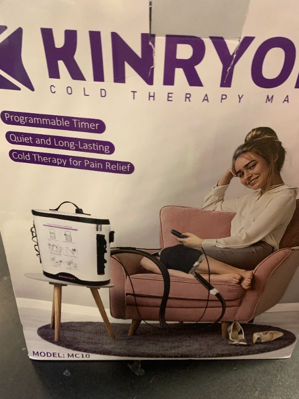 Photo 1 of Cold Therapy Machine with Programmable Timer, Portable Ice Machine for Knee After Surgery, Knee Replacement Recovery System, Cryotherapy Pain Relief w/Compression Pad