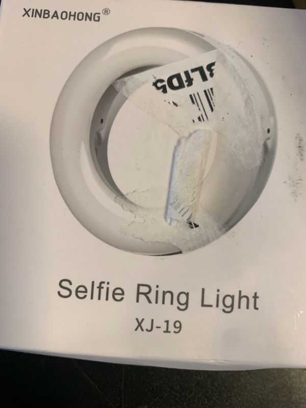 Photo 1 of XINBAOHONG Selfie Ring Light Rechargeable Portable Clip-on Selfie Fill Light with 40 LED for Smart Phone Photography, Camera Video, Girl