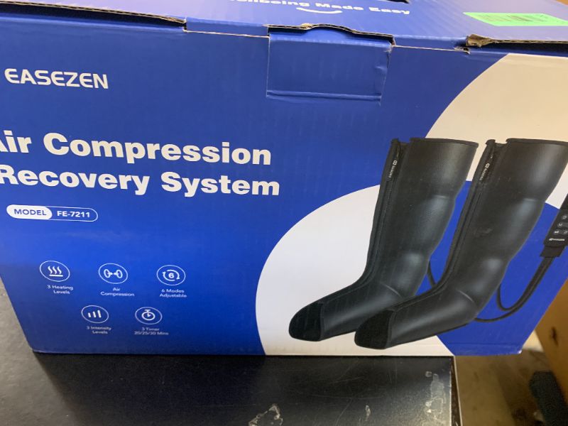 Photo 1 of Leg Compression Massager with Heat for Circulation, Medical-Grade Compression Boots, Edema Relief for Legs/Feet, Foot/Calf Therapy, Post-Surgery & Sports Recovery, Gifts for Mom Her