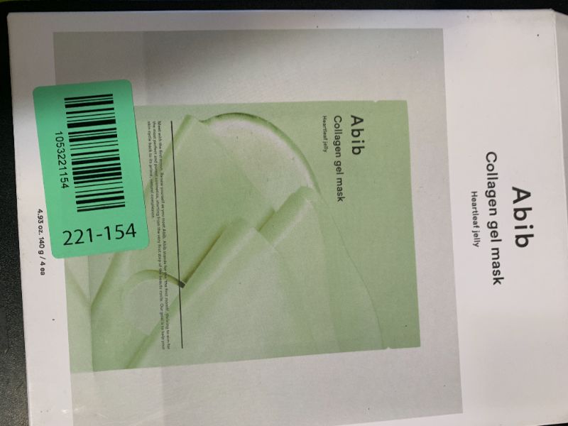 Photo 1 of Abib Collagen Gel Mask Heartleaf Jelly 4 Sheets (Soothing) I Korean Vegan Collagen, Cooling Calming Hyaluronic Acid Hydrogel Face Mask Skin Care