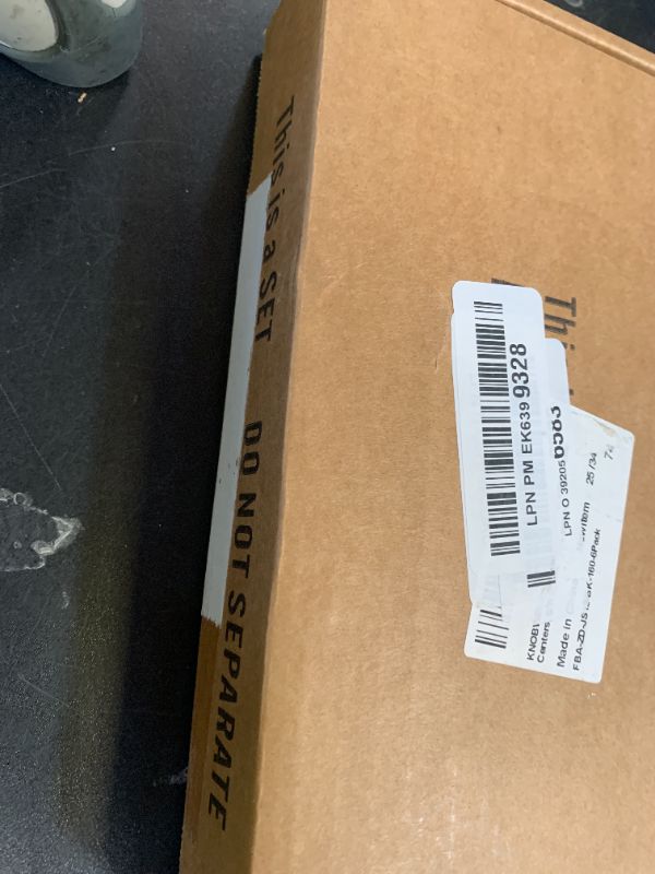 Photo 1 of KNOBWELL 6 Pack Cabinet Handles Matte Black, Euro Style Stainless Steel T Bar Kitchen Cabinet Handles - 6-3/10" Hole Centers, 6-7/10" Overall Length