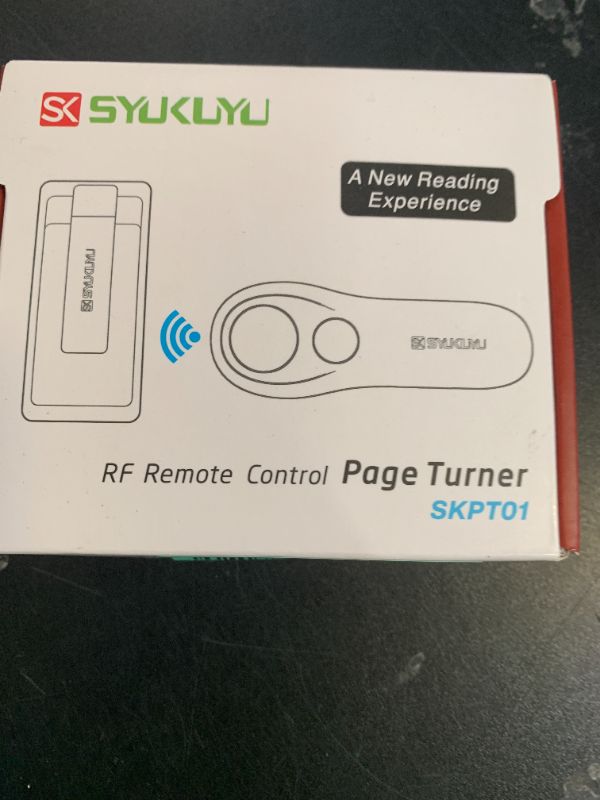Photo 1 of SK SYUKUYU RF Remote Control Page Turner for Kindle Reading Ipad Surface Comics, iPhone Android Tablets Reading Novels Taking Photos(White)
