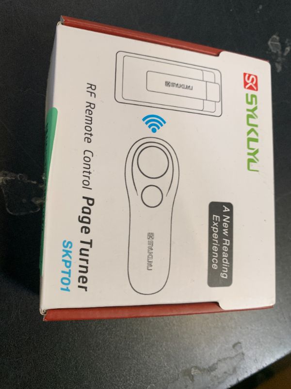 Photo 1 of SK SYUKUYU RF Remote Control Page Turner for Kindle Reading Ipad Surface Comics, iPhone Android Tablets Reading Novels Taking Photos(White)