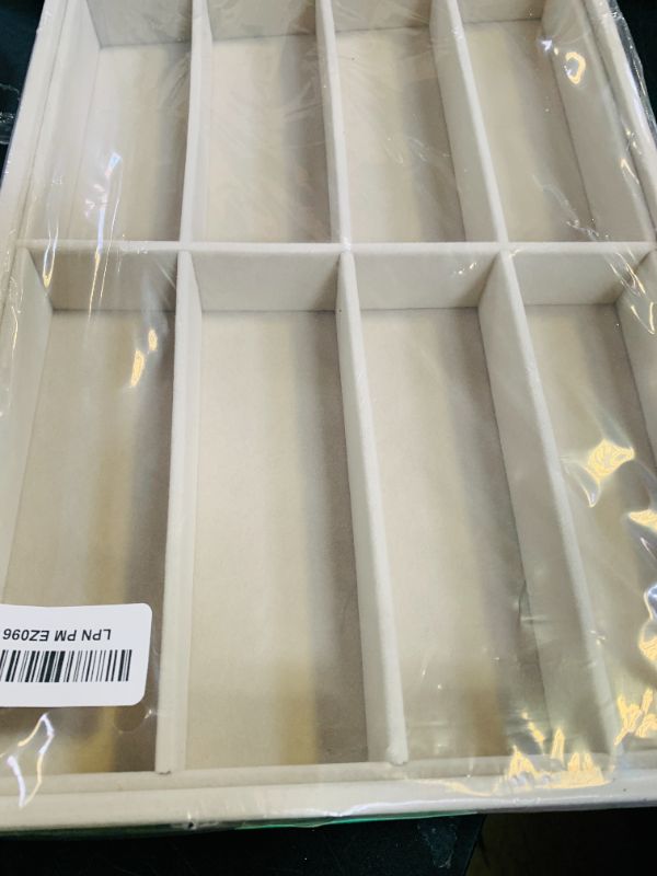 Photo 1 of Coward Sunglass Organizer, Beige Velvet Glasses Trays - Eyeglasses Watches Jewelry Display - Men Women (8 Grids)
