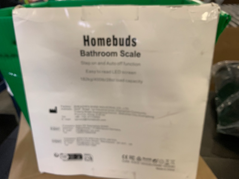Photo 1 of Homebuds Digital Bathroom Scale for Body Weight, Weighing Professional Since 2001, Crystal Clear LED and Step-on, Batteries Included, 400lb/180kg, Blue