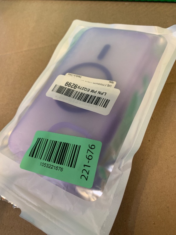 Photo 1 of jaroco for iPhone 15 Case,with Magnetic[Liquid Silicone][Compatible with MagSafe] [Military Grade Drop Protection] Translucent Matte Shockproof Phone Cover Phone Case-Purple