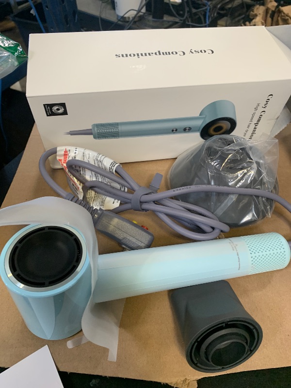 Photo 1 of Hair Dryer, 130000 RPM High Speed Blow Dryer for Fast Drying, 300 Million Negative Ions, Heat-Control & Lightweight, Blue
