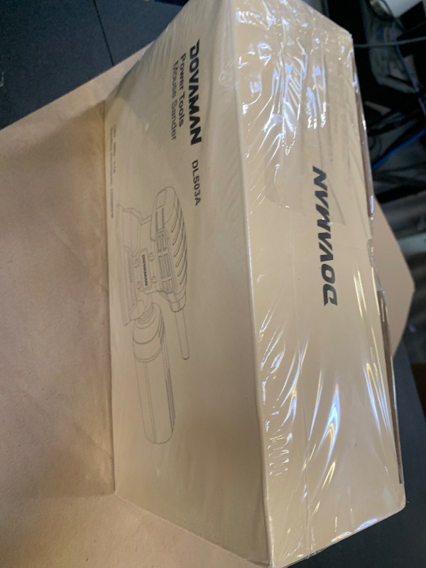 Photo 1 of DOVAMAN DLS03A Detail Sander, 130W Palm Sander Tool, Dust Collection System, 12PCS Sandpaper, 12000RPM Compact Hand Sander for Wood Steel Surfaces