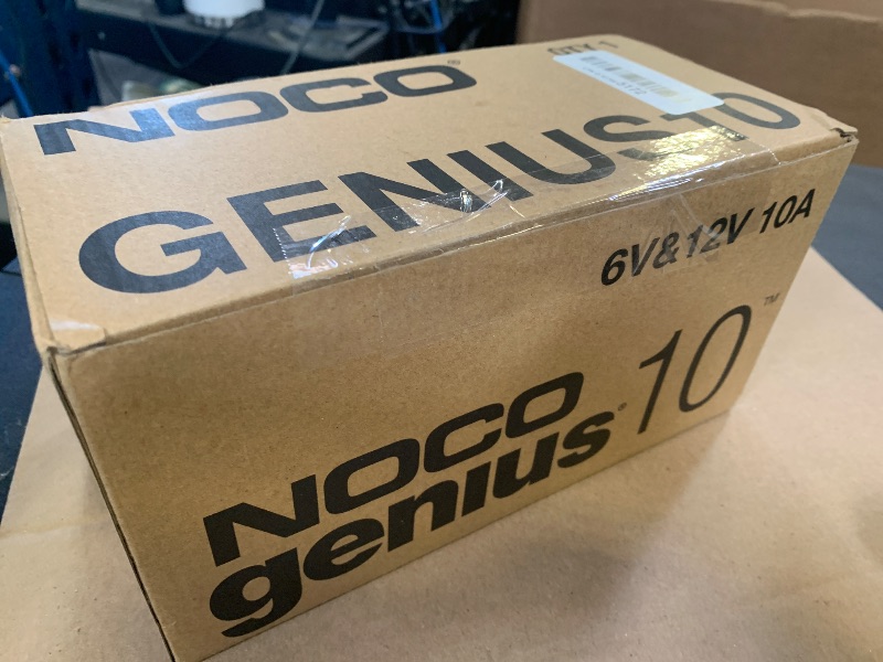 Photo 1 of NOCO GENIUS10: 10A 6V/12V Smart Battery Charger – Automatic Maintainer, Trickle Charger & Desulfator with Overcharge Protection & Temperature Compensation – For Lead-Acid & Lithium Batteries