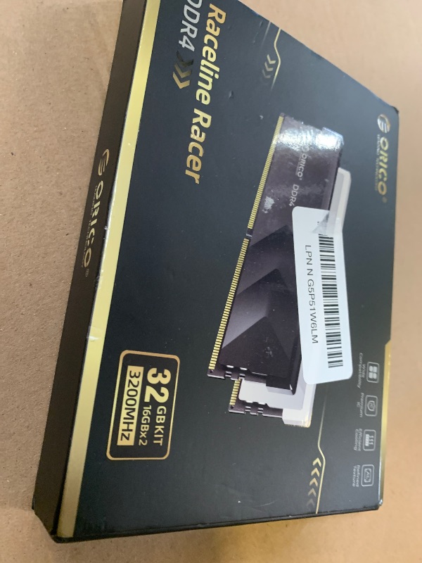 Photo 1 of ORICO Raceline Racer DDR4 RAM 32GB Kit (2x16GB) 3200MHz CL16, XMP 2.0 Overclocking for Intel, AMD Compatible, 1.35V UDIMM Gaming Desktop Memory – Silver