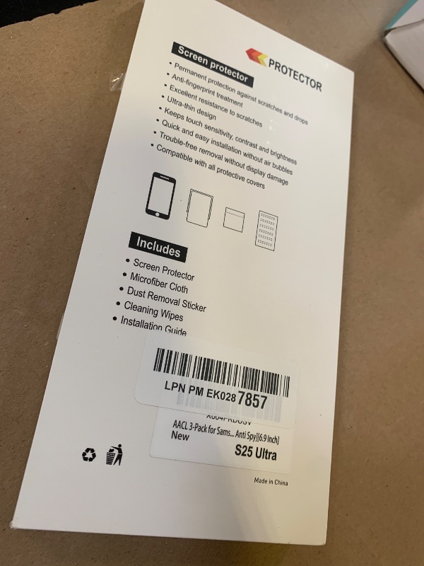 Photo 1 of AACL 3-Pack for Samsung Galaxy S25 Ultra Privacy Screen Protector Tempered Glass, Privacy Screen Protector for S25 Ultra [Fast Alignment Tool] [Bubble Free] [ Anti Spy]